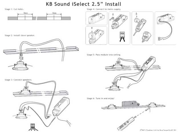 схема установки радио kbsound